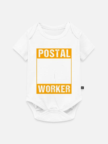 Post Poststempel Postbote - Baby Premium Kurzarmbody - Weiß