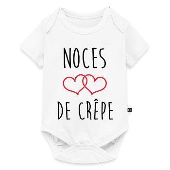 crepe wedding anniversary, 39 years of marriage - Baby Premium short-sleeve bodysuit - white - Front