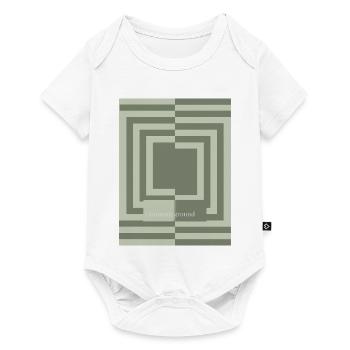 Common ground minimal geometric harmony - Baby Premium short-sleeve bodysuit - white - Front