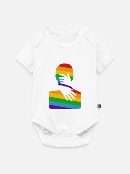 Umarme mich - Baby Premium Kurzarmbody - Weiß