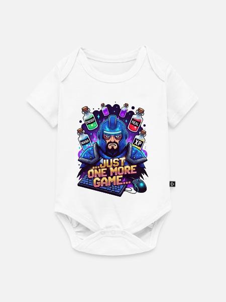 Just one more game - Baby Premium Kurzarmbody - Weiß