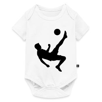 Footballer Jersey Coat of Arms Building Block - Baby Premium short-sleeve bodysuit - white - Front