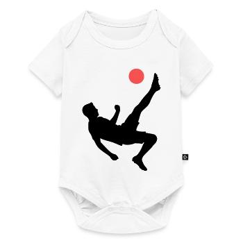 Dynamic overhead kick football - Baby Premium short-sleeve bodysuit - white - Front
