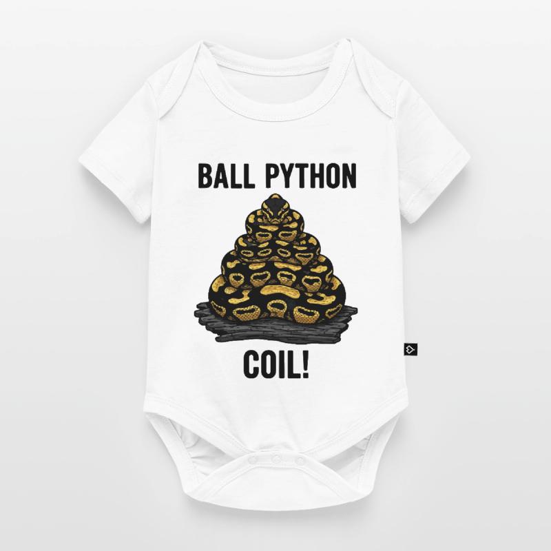 Python Royal Ball Python Coil Reptile Pyramide Body à manches courtes Premium Bébé