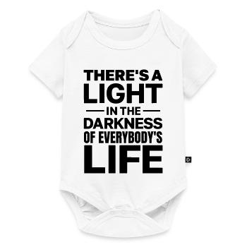 Es gibt ein Licht in der Dunkelheit - Baby Premium Kurzarmbody - Weiß - Vorne