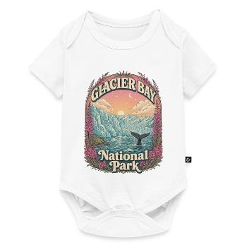 Glacier Bay National Park USA Alaska Vintage - Baby Premium short-sleeve bodysuit - white - Front
