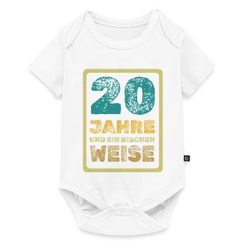 20 - Baby Premium Kurzarmbody - Weiß - Vorne