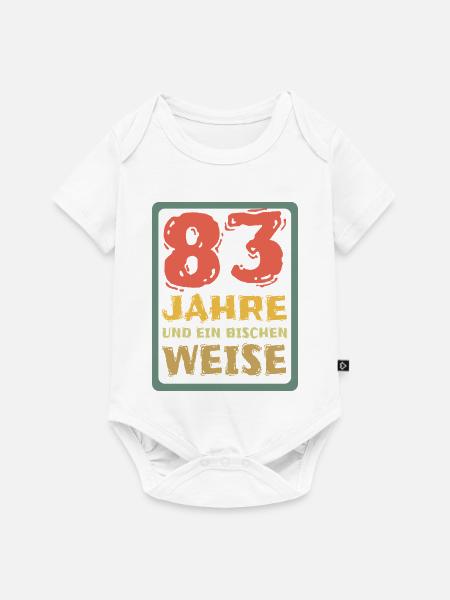 83 - Baby Premium Kurzarmbody - Weiß