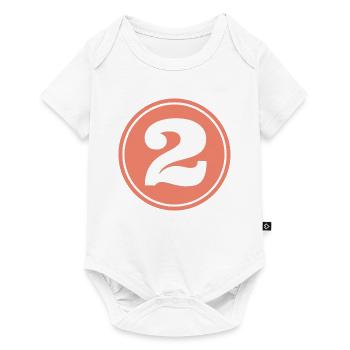 2 T-Shirt Cadeau Humour - Body à manches courtes Premium Bébé - blanc - Devant
