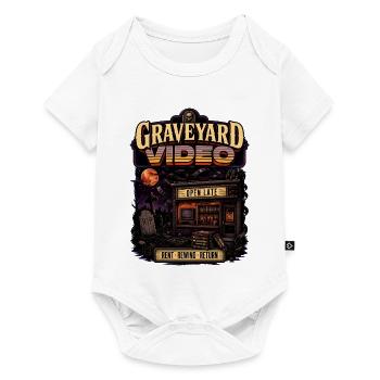 Graveyard Video Open Spät Retro - Baby Premium Kurzarmbody - Weiß - Vorne