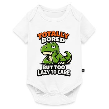 Seriously Bored Dinosaur - Baby Premium Kurzarmbody - Weiß - Vorne