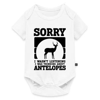 Antilope Humor Vintage - Body à manches courtes Premium Bébé - blanc - Devant