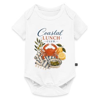 Coastal Lunch Club Crab Mediterranean - Baby Premium short-sleeve bodysuit - white - Front