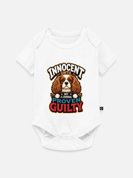 Kavallerier King Charles Spaniel - Baby Premium Kurzarmbody - Weiß