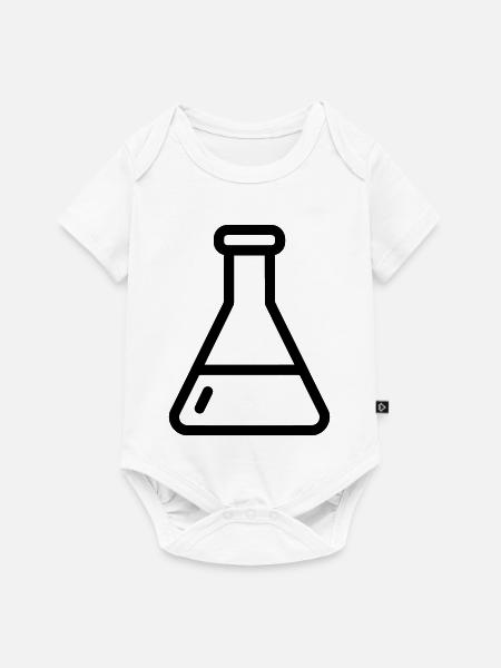 Chemielabor Erlenmeyer Flask - Baby Premium Kurzarmbody - Weiß