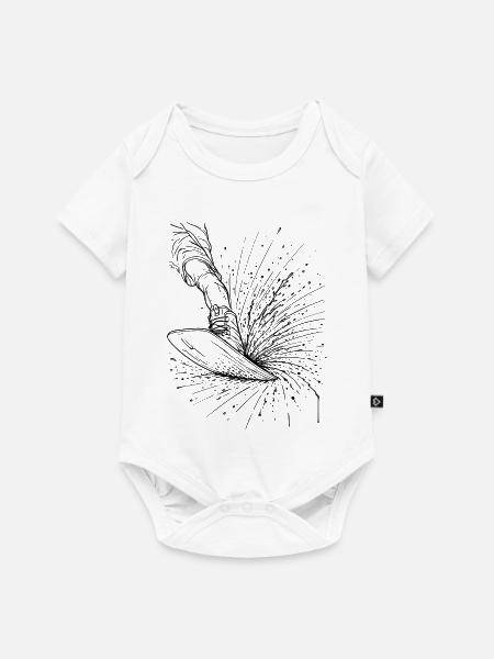 Wasserski - Baby Premium Kurzarmbody - Weiß