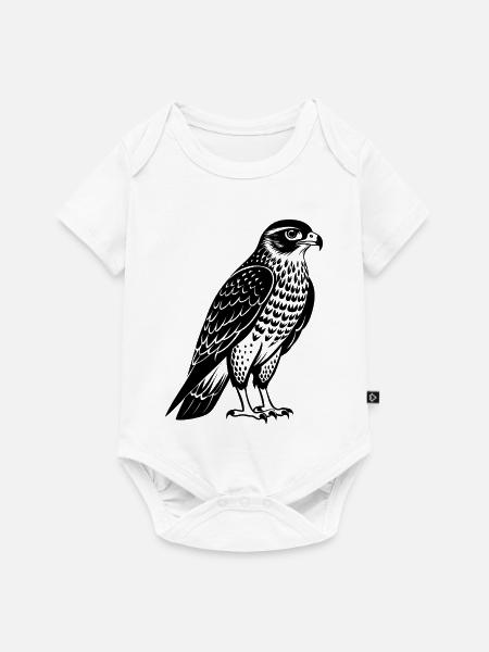 Rothaartiger Falke - Baby Premium Kurzarmbody - Weiß