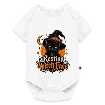 "Das ultimative "Resting Witch Face"-Design! - Baby Premium Kurzarmbody - Weiß - Vorne