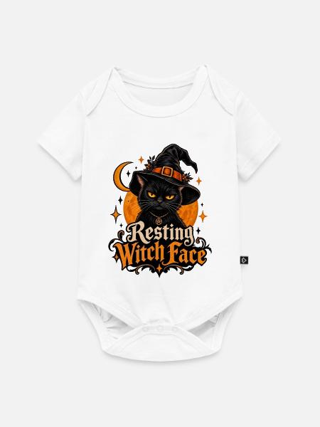 "Das ultimative "Resting Witch Face"-Design! - Baby Premium Kurzarmbody - Weiß