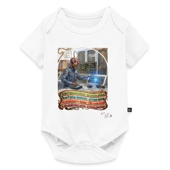 Heuschrecke JOGUE IT-Systemadministrator Admin Job - Baby Premium Kurzarmbody - Weiß - Vorne