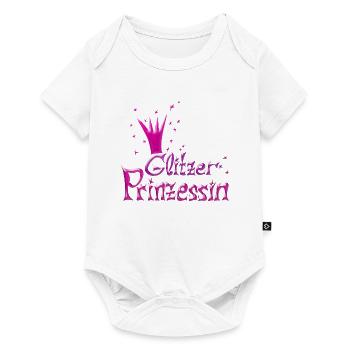 Princesse de paillettes roses - Body à manches courtes Premium Bébé - blanc - Devant