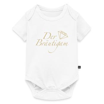 Der Bräutigam - Cooles Junggesellenabschied Motiv - Baby Premium Kurzarmbody - Weiß - Vorne