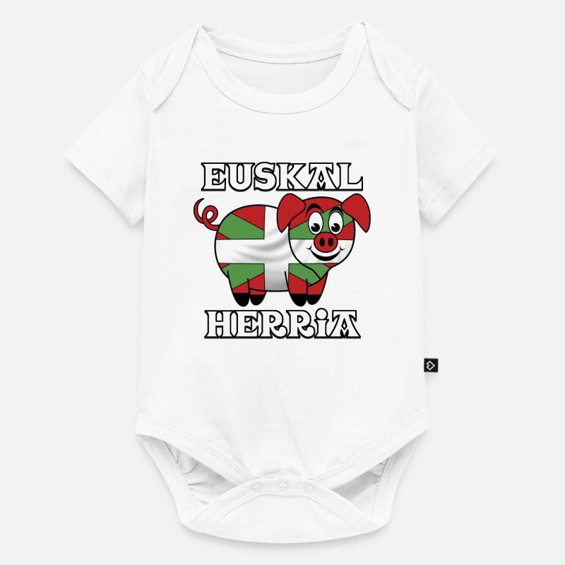 Cochon Basque - Body à manches courtes Premium Bébé - blanc