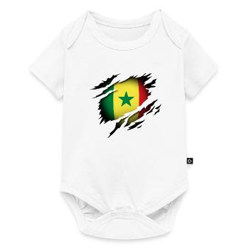Senegal at heart - Baby Premium short-sleeve bodysuit - white - Front