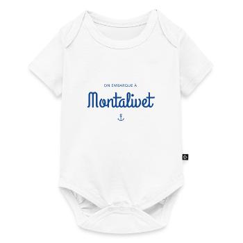 On embarque à Montalivet - Body à manches courtes Premium Bébé - blanc - Devant
