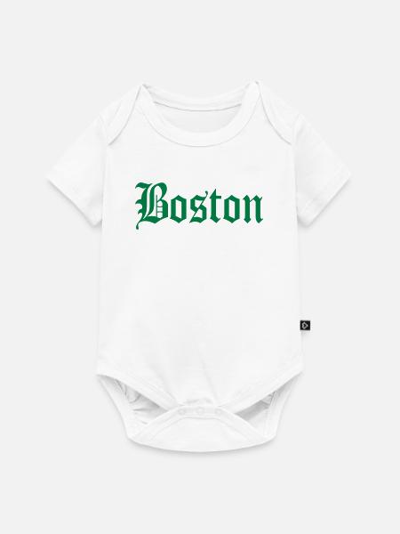 Boston - Baby Premium Kurzarmbody - Weiß