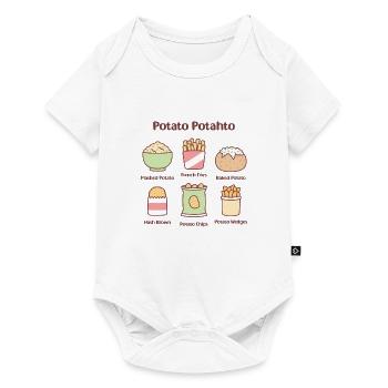 Potato Potahto Mashed French Fries Hash Brown - Baby Premium short-sleeve bodysuit - white - Front