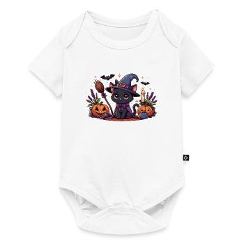 Spooky kitty Halloween 2 - Baby Premium short-sleeve bodysuit - white - Front