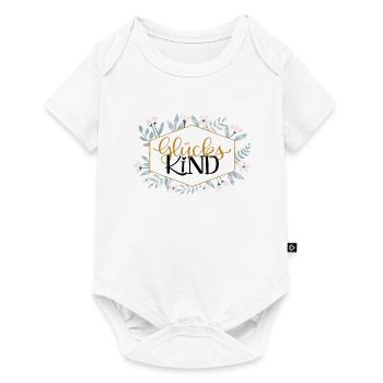Glückskind - Baby Premium Kurzarmbody - Weiß - Vorne