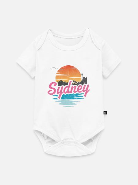 Sydney Stadt - Baby Premium Kurzarmbody - Weiß