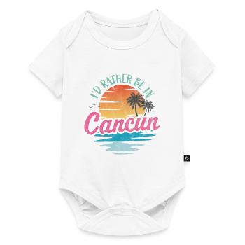 I'd rather be in Cancun - Baby Premium short-sleeve bodysuit - white - Front