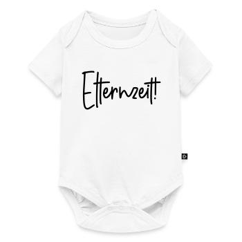 Elternzeit - Baby Premium Kurzarmbody - Weiß - Vorne