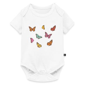 Papillon - Body à manches courtes Premium Bébé - blanc - Devant