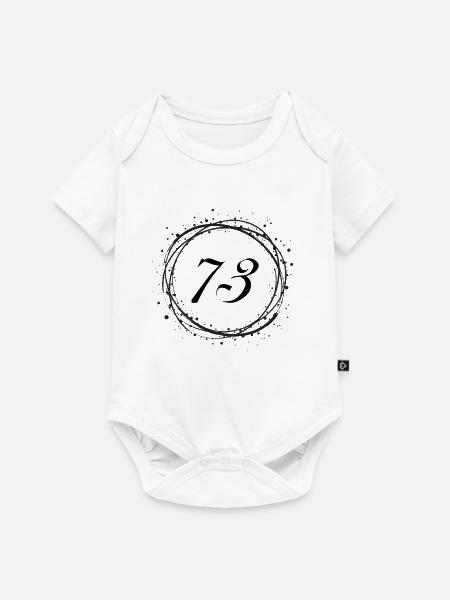 73 - Baby Premium Kurzarmbody - Weiß