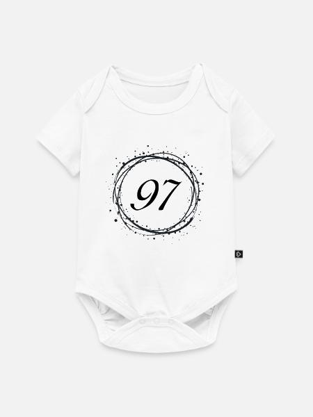 97 - Baby Premium Kurzarmbody - Weiß