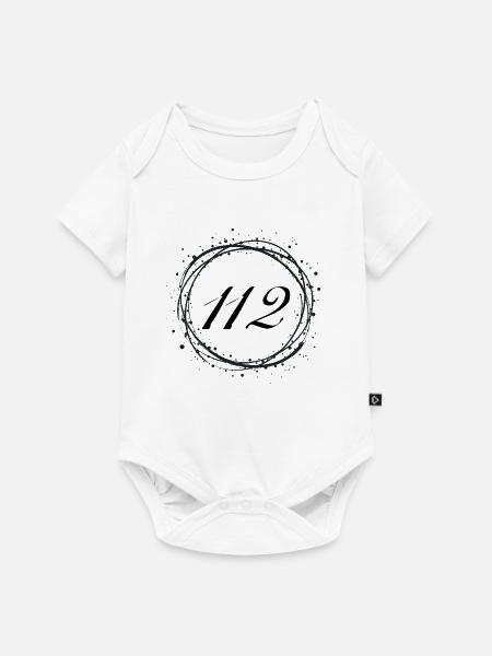 112 - Baby Premium Kurzarmbody - Weiß
