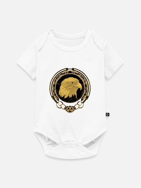 Keltischer Falke Zodiac - Baby Premium Kurzarmbody - Weiß