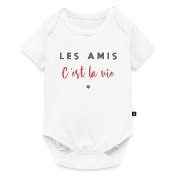 Les amis c est la vie - Body à manches courtes Premium Bébé - blanc - Devant
