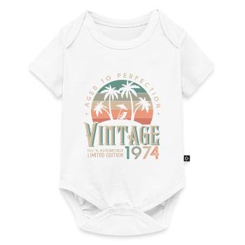 1974 Anniversaire Cadeau Né 1974 - Body à manches courtes Premium Bébé - blanc - Devant