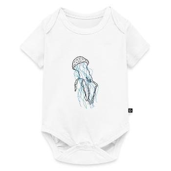Jellyfishh GeomeTRIX - Baby Premium Kurzarmbody - Weiß - Vorne