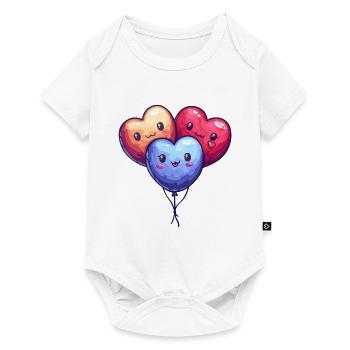 Balloon hearts also for children and birthdays - Baby Premium short-sleeve bodysuit - white - Front
