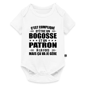 It's Hard To Be A Bogosse And A - Baby Premium short-sleeve bodysuit - white - Front
