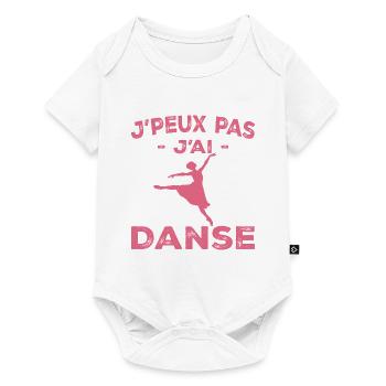 Je Peux Pas J'ai Danse - Femme Cadeau - Body à manches courtes Premium Bébé - blanc - Devant