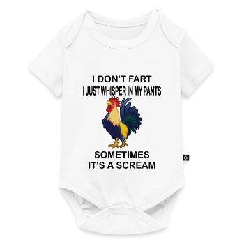 Chicken Fart Gifts Humor I Don't Fart I Whisper - Baby Premium short-sleeve bodysuit - white - Front