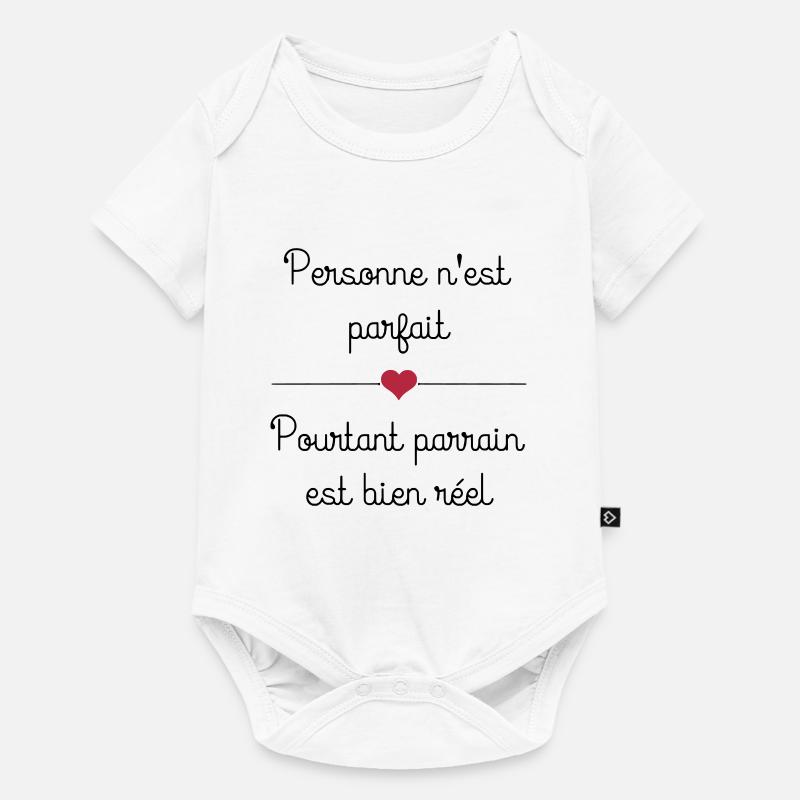 parrain - Body à manches courtes Premium Bébé - blanc