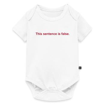 This Sentence Is False - Baby Premium short-sleeve bodysuit - white - Front
